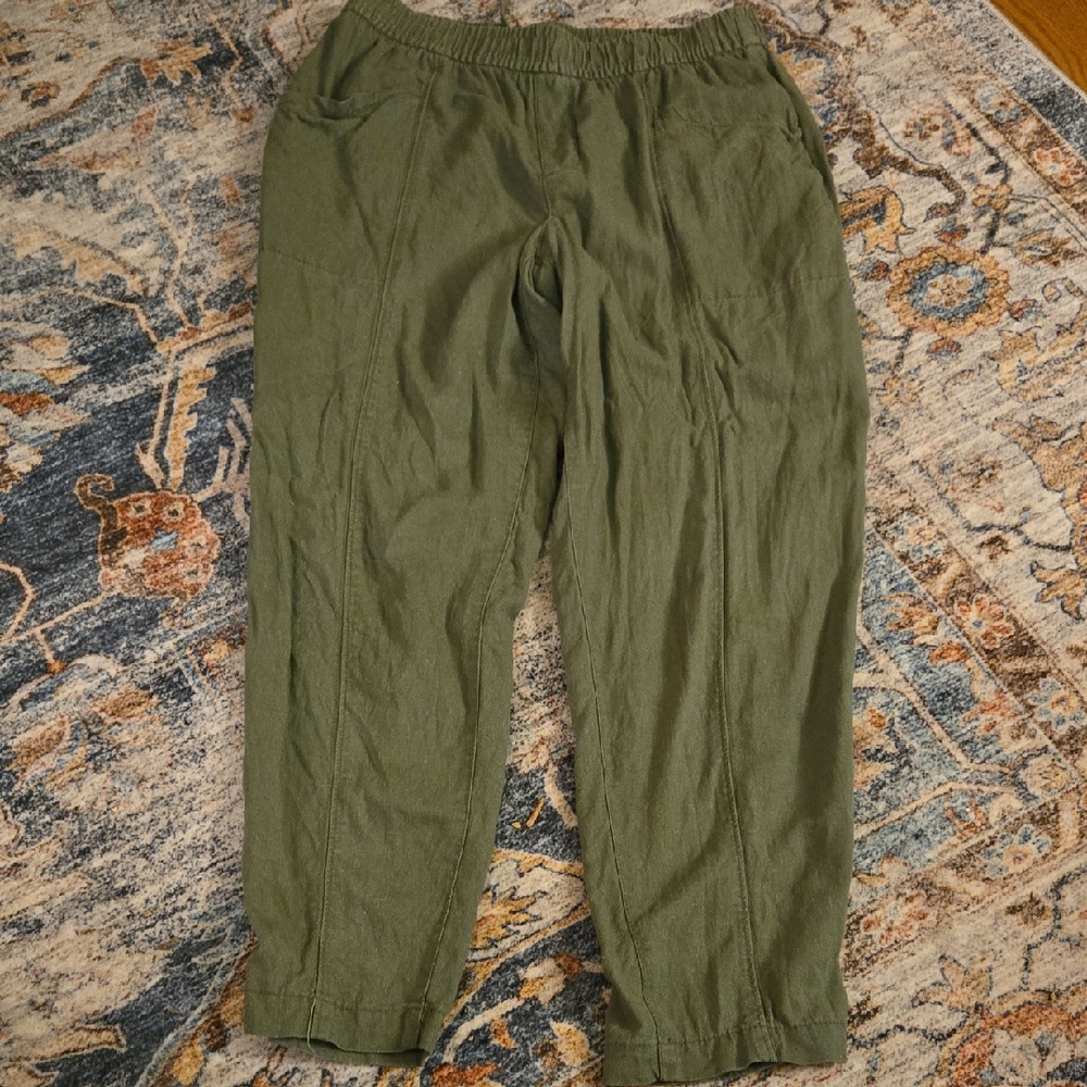 Olive Green Ankle Pants